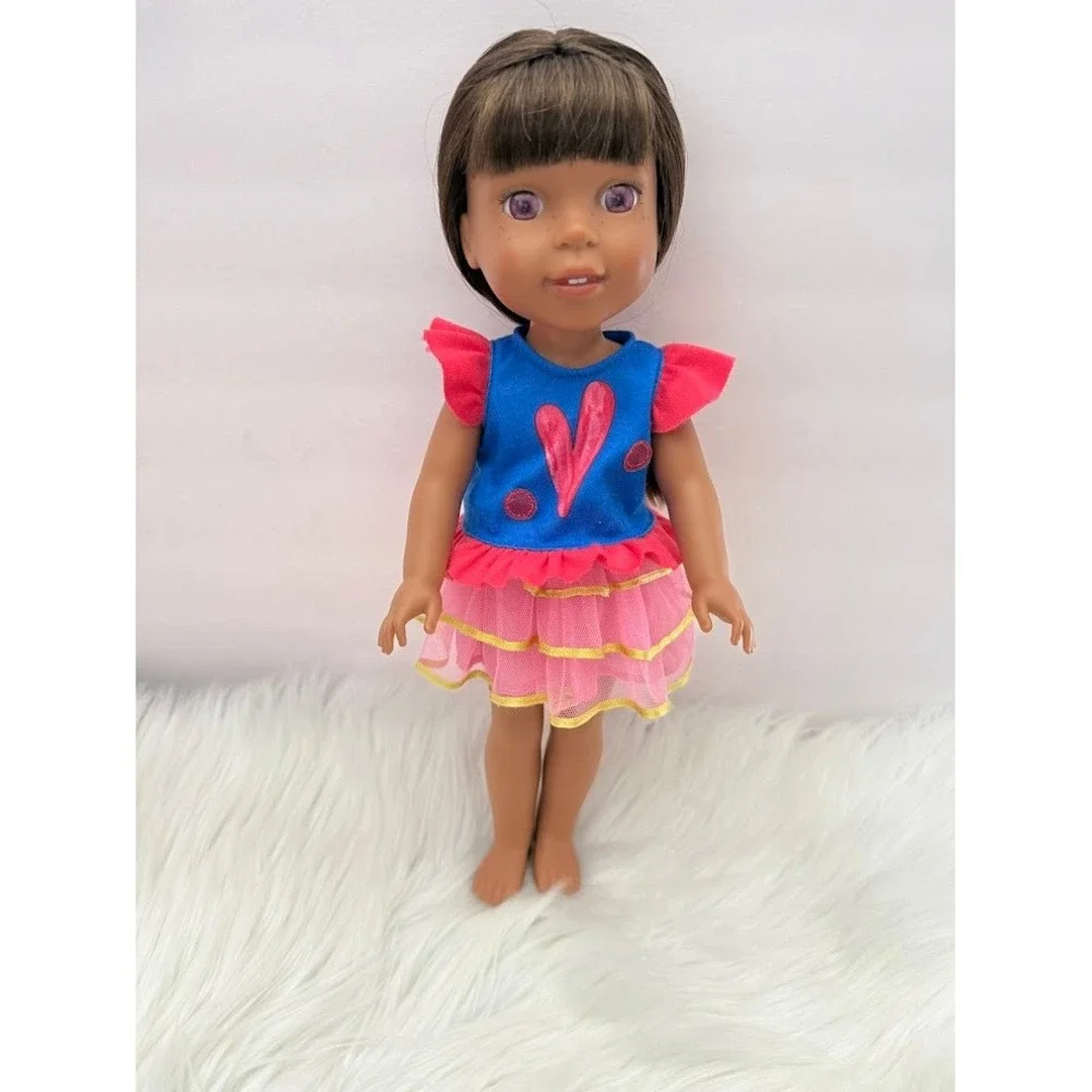 American Girl WellieWishers Kendall Doll 14.5 Inch Brown Hair Violet Eyes FGD37